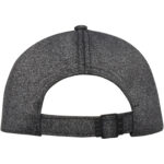 Manu 5 panel stretch cap – Charcoal back view