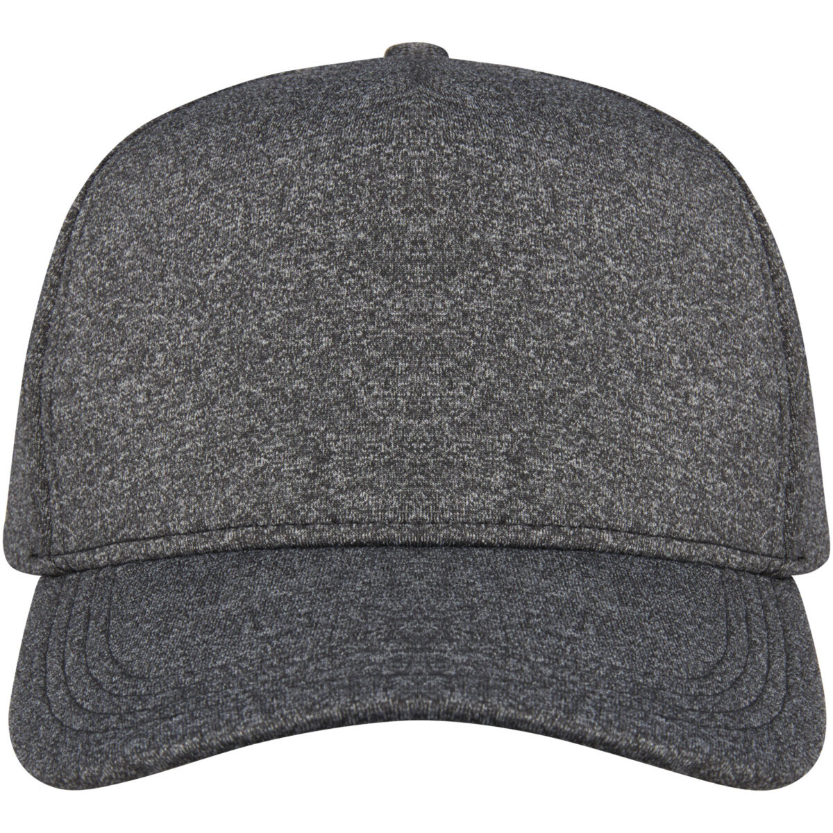 Manu 5 panel stretch cap – Charcoal front view