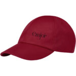 Cerus 6 panel cool fit cap – Red with logo