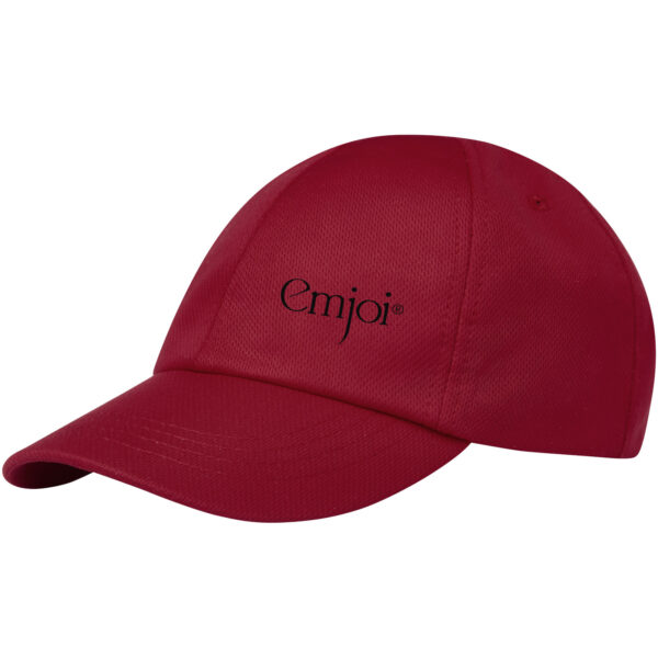 Cerus 6 panel cool fit cap – Red with logo