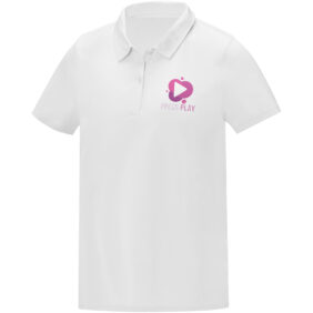Deimos short sleeve women's cool fit polo – White with logo