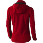 Langley women's softshell jacket – Red back view
