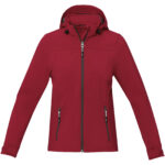 Langley women's softshell jacket – Red front view