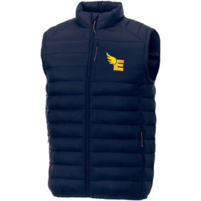 Pallas men's insulated bodywarmer – Navy with logo