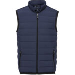Caltha men's insulated down bodywarmer – Navy front view