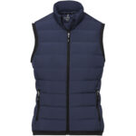 Caltha women's insulated down bodywarmer – Navy front view