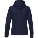 Nubia women's performance full zip knit jacket – Navy back view