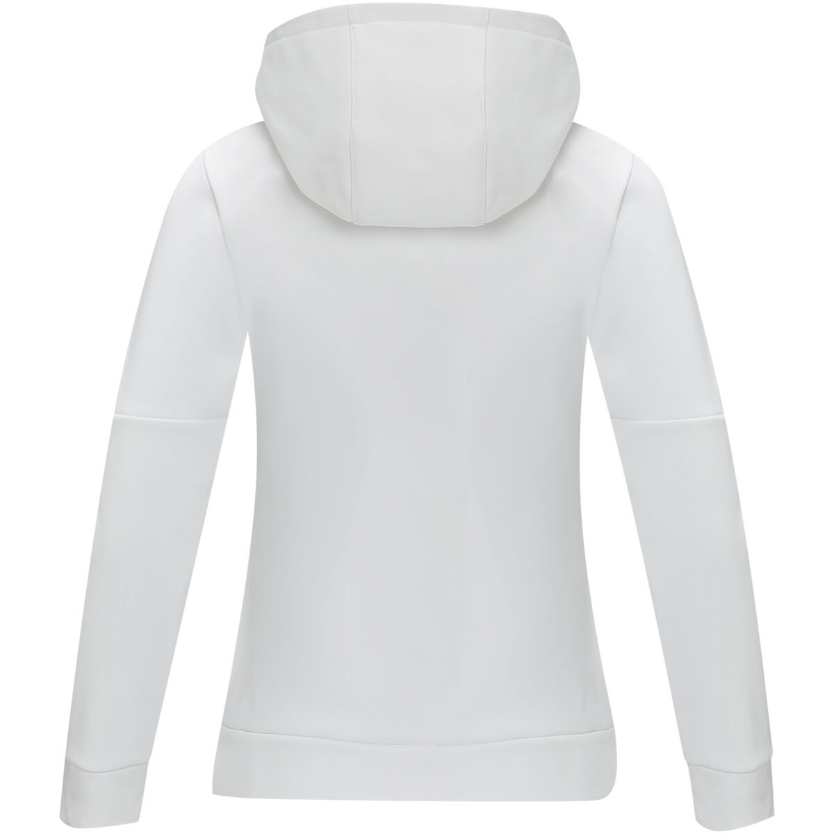 Sayan women's half zip anorak hooded sweater – White back view