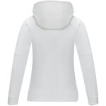 Sayan women's half zip anorak hooded sweater – White back view