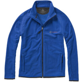 Brossard men's full zip fleece jacket – Blue with logo
