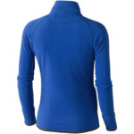 Brossard women's full zip fleece jacket – Blue back view