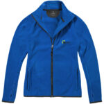 Brossard women's full zip fleece jacket – Blue with logo