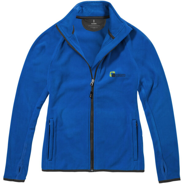 Brossard women's full zip fleece jacket – Blue with logo