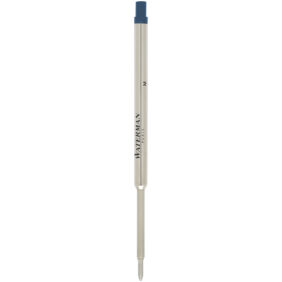 Waterman ballpoint pen refill (blue ink) – Silver front view