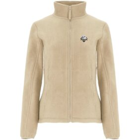Artic women's full zip fleece jacket – Sand with logo