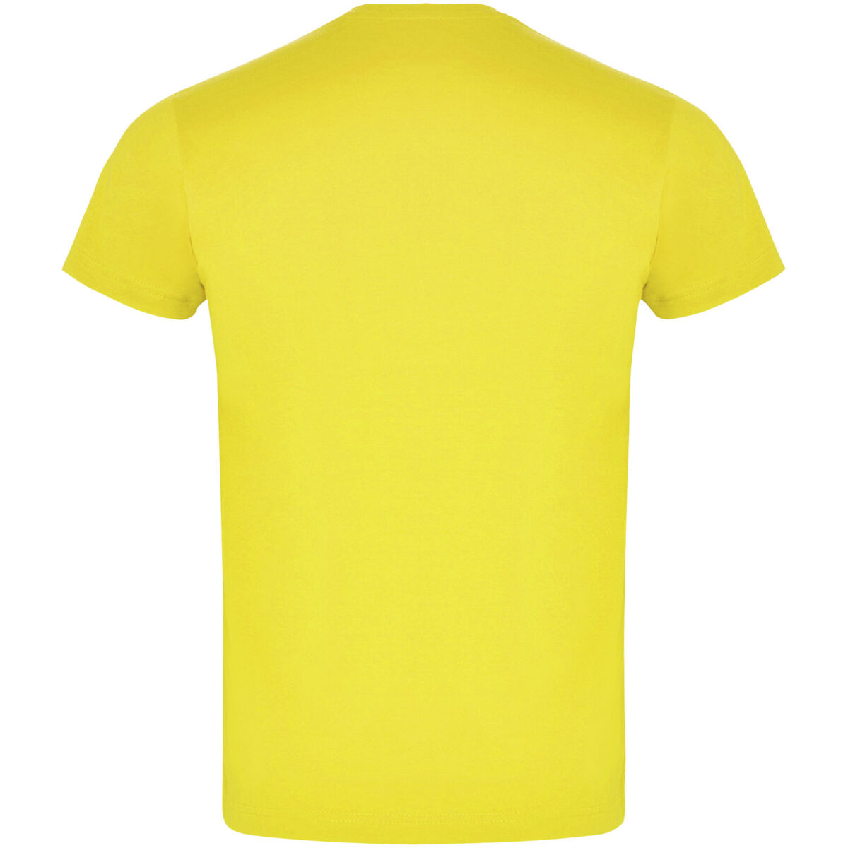 Atomic short sleeve unisex t-shirt – Yellow back view