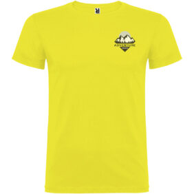 Beagle short sleeve men's t-shirt – Yellow with logo