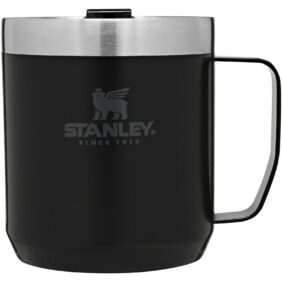Stanley Classic 350 ml camp mug – Solid black front view