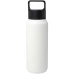 Astra 600 ml RCS certified recycled stainless steel copper vacuum insulated water bottle – White back view