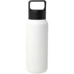 Astra 600 ml RCS certified recycled stainless steel copper vacuum insulated water bottle – White front view