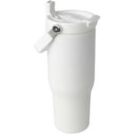 Bronx 900 ml RCS recycled stainless steel copper vacuum insulated tumbler with dual function lid – White extra view
