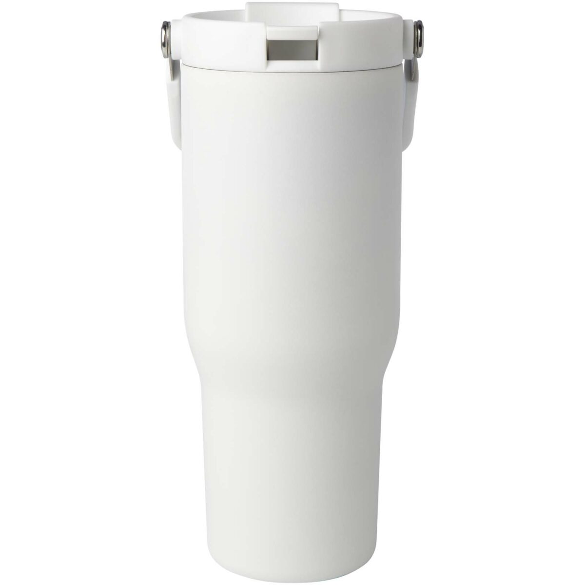 Bronx 900 ml RCS recycled stainless steel copper vacuum insulated tumbler with dual function lid – White front view