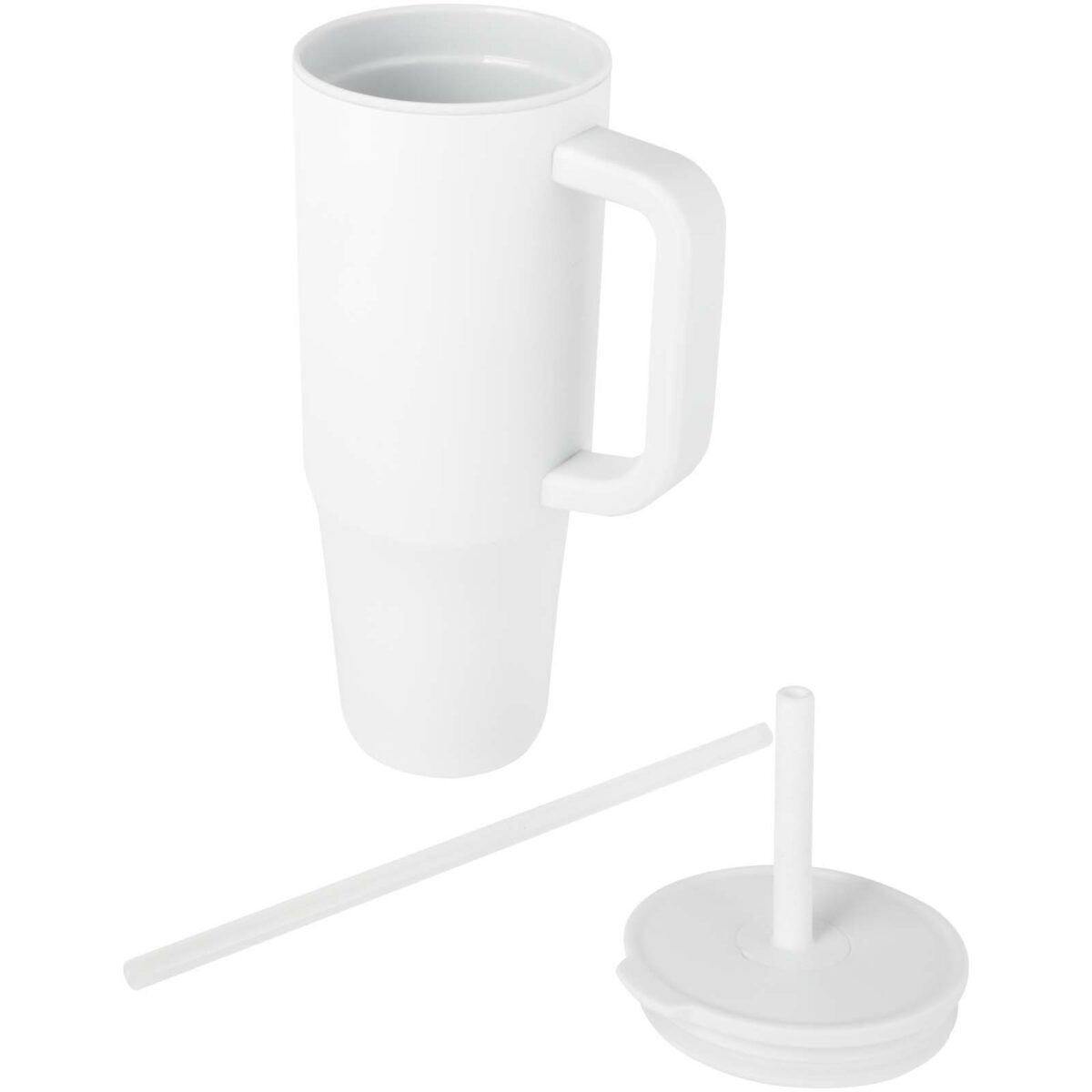 Brady 900 ml RCS certified insulated tumbler with silicone straw – White extra view