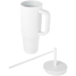 Brady 900 ml RCS certified insulated tumbler with silicone straw – White extra view