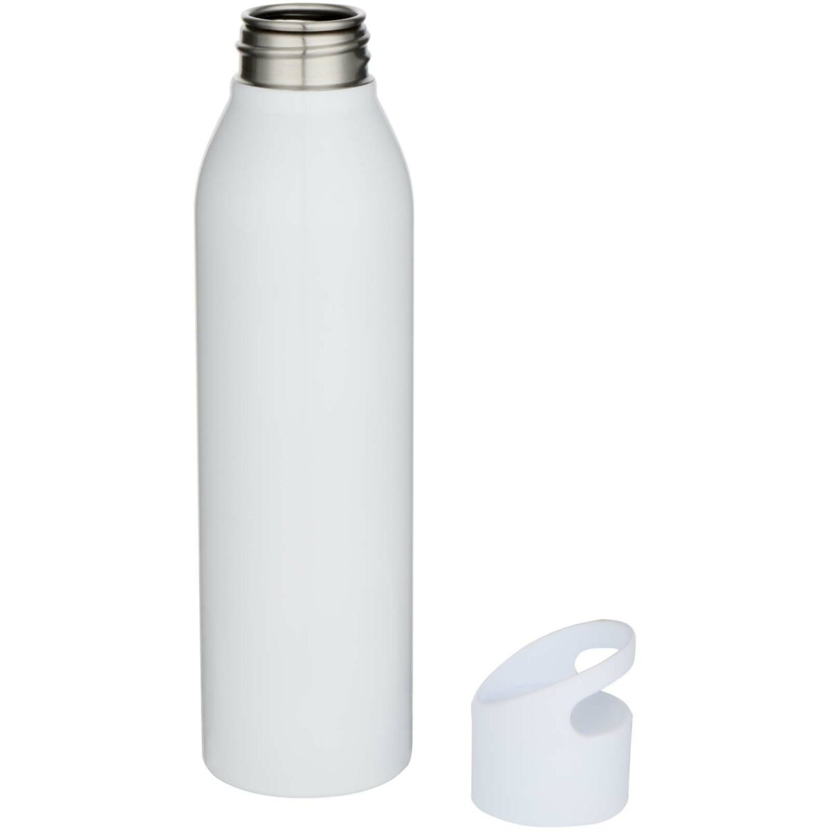 Sky 650 ml RCS recycled single wall stainless steel water bottle – White extra view