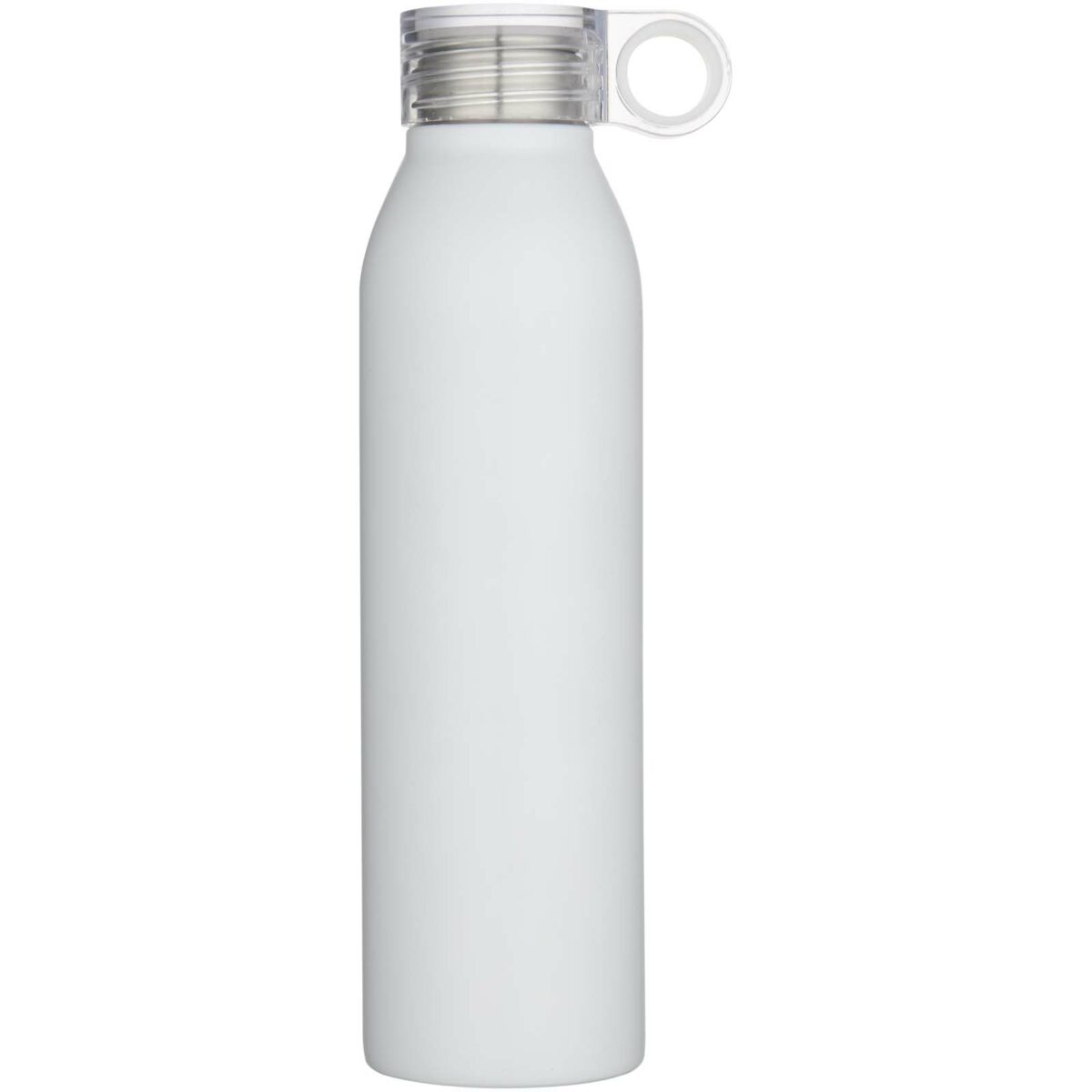 Grom 650 ml RCS recycled stainless steel water bottle – White front view