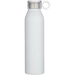 Grom 650 ml RCS recycled stainless steel water bottle – White front view