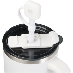 Sip silicone straw cover – White with logo