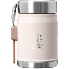 Stanley Legendary 400 ml food jar with spork – Light pink with logo