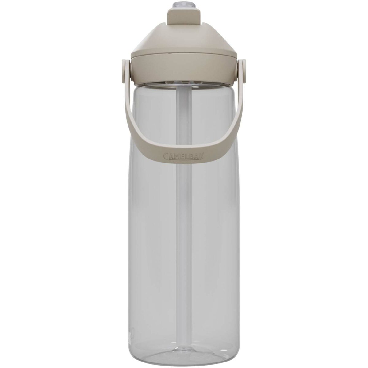 Camelbak® Thrive Flip 750 ml Tritan Renew water bottle with flip straw – Transparent clear front view