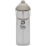 Camelbak® Thrive Flip 750 ml Tritan Renew water bottle with flip straw – Transparent clear with logo