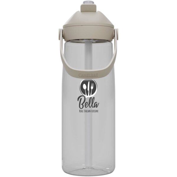 Camelbak® Thrive Flip 750 ml Tritan Renew water bottle with flip straw – Transparent clear with logo