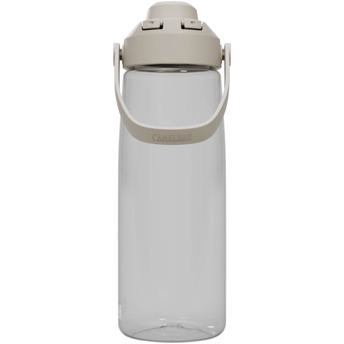 Camelbak® Thrive Chug 750 ml Tritan Renew water bottle with flip cap – Transparent clear front view