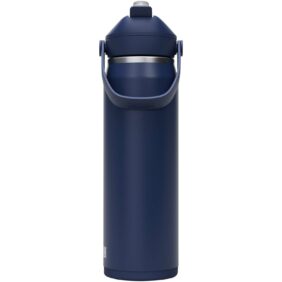 Camelbak® Thrive Flip VSS 750 ml vacuum insulated stainless steel water bottle with flip straw – Navy front view