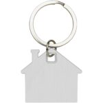 Nook house-shaped keychain – White back view