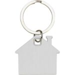 Nook house-shaped keychain – White front view