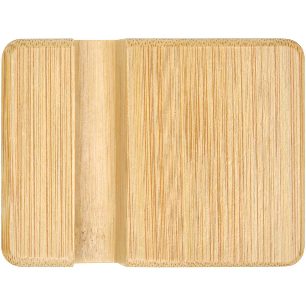 Ebla bamboo phone stand – Wood front view