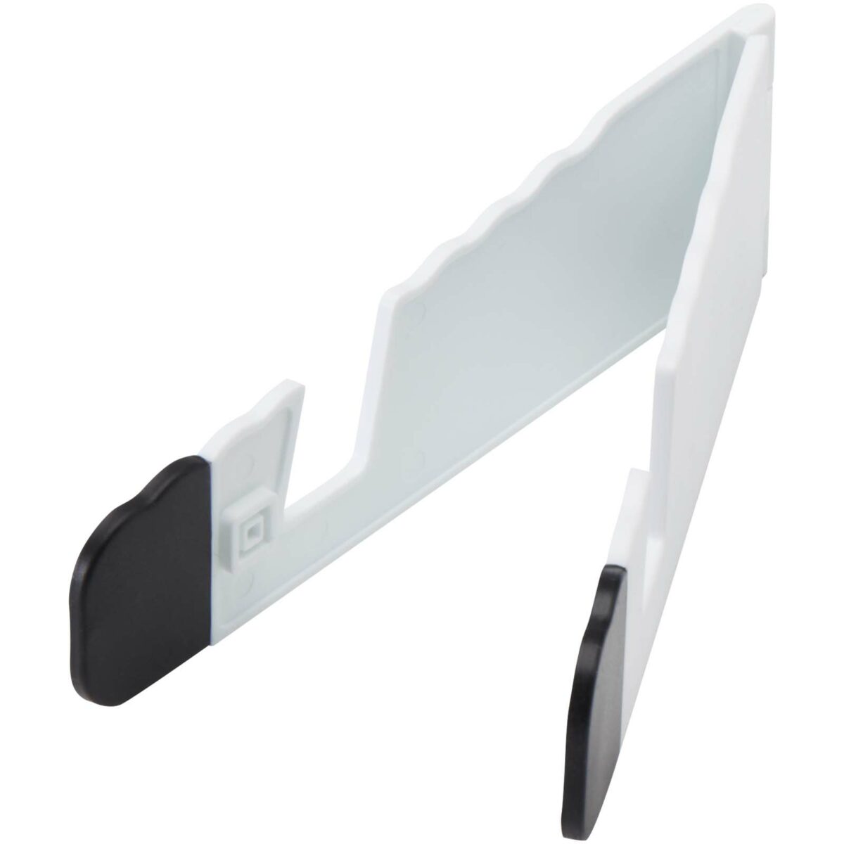 Buna recycled plastic foldable tablet and phone stand – White extra view