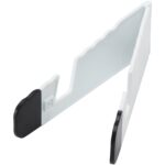 Buna recycled plastic foldable tablet and phone stand – White extra view