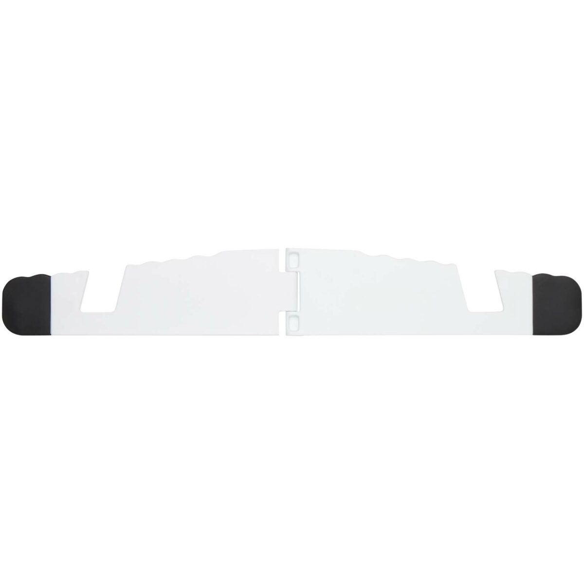 Buna recycled plastic foldable tablet and phone stand – White front view