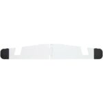 Buna recycled plastic foldable tablet and phone stand – White front view