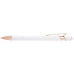 Nanna ballpoint pen with rose gold finish (black ink) – White front view