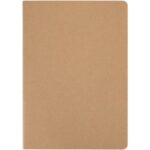 Slyk A5 kraft cahier notebook with dotted pages – Natural front view