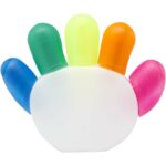 Patina 5-colour highlighter – White front view