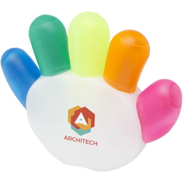 Patina 5-colour highlighter – White with logo
