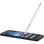 Ore aluminium ballpoint pen with stylus (blue ink) – White extra view